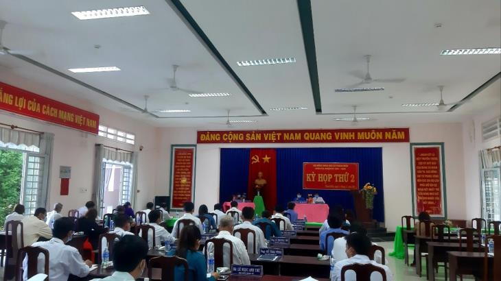 Thường trực Hội đồng nhân dân xã Thanh Điền, huyện Châu Thành: Tổ chức kỳ họp thứ 2 HĐND xã khóa XII, nhiệm kỳ 2021 - 2026